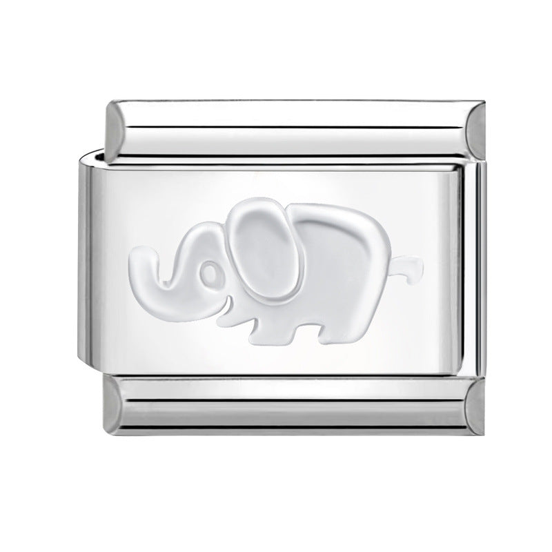 Wholesale Italian Charm Bracelet 9mm DIY Splicing Cute Creative Stainless Steel Composable Bracelet