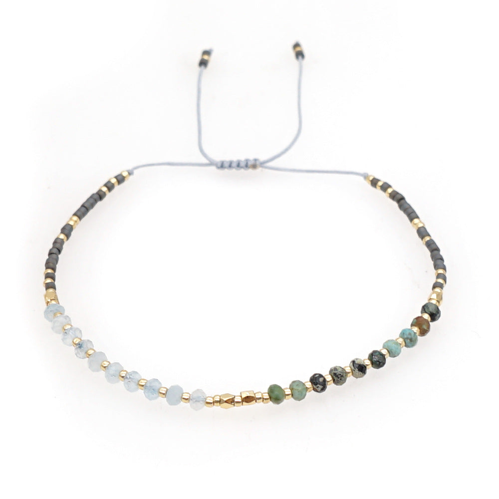 Bracelet perlé naturel de style bohème en gros