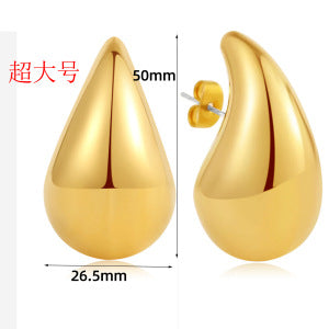 Wholesale  Stainless Steel Water Drop Earrings
