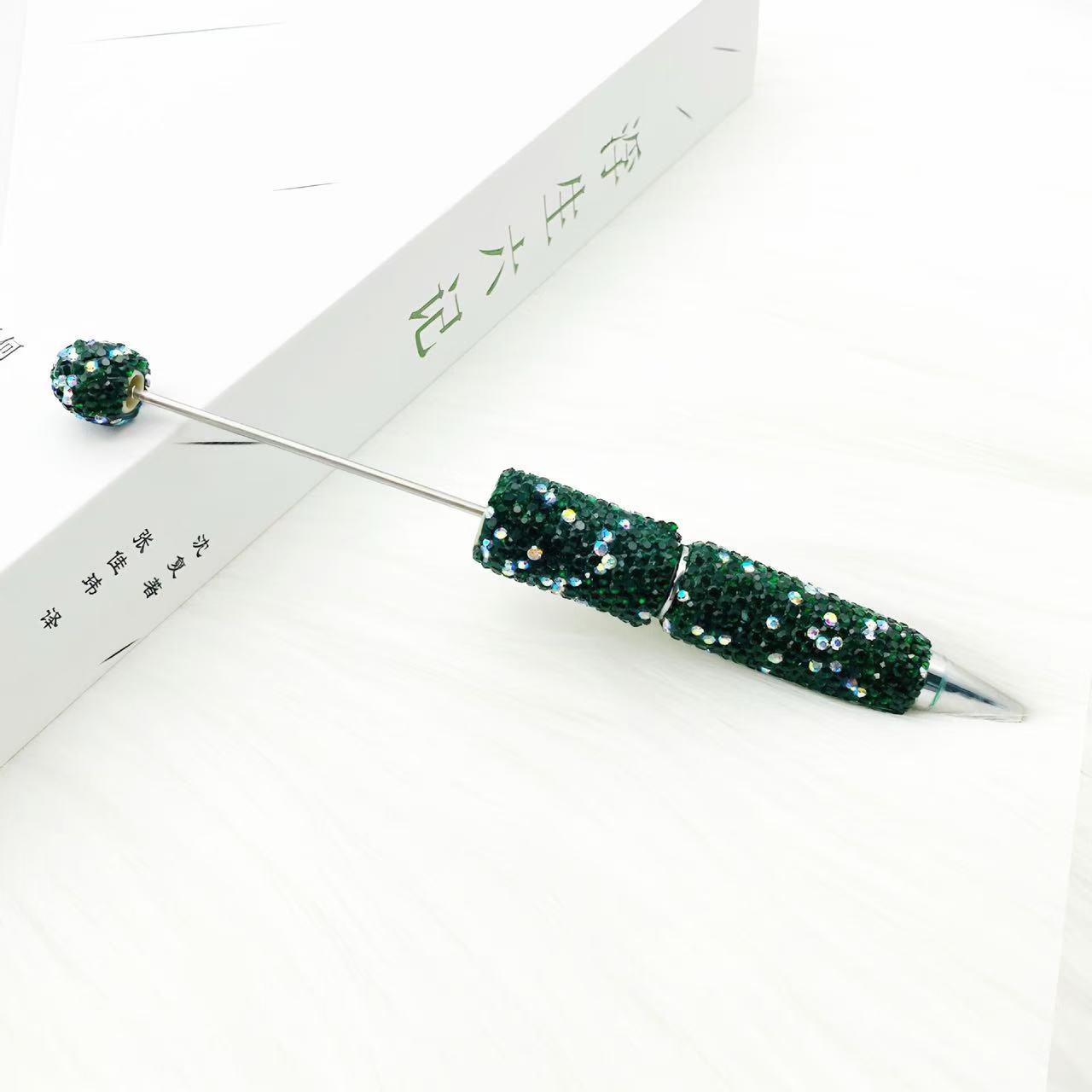 Wholesale 10pcs creative full drill beaded ballpoint pen