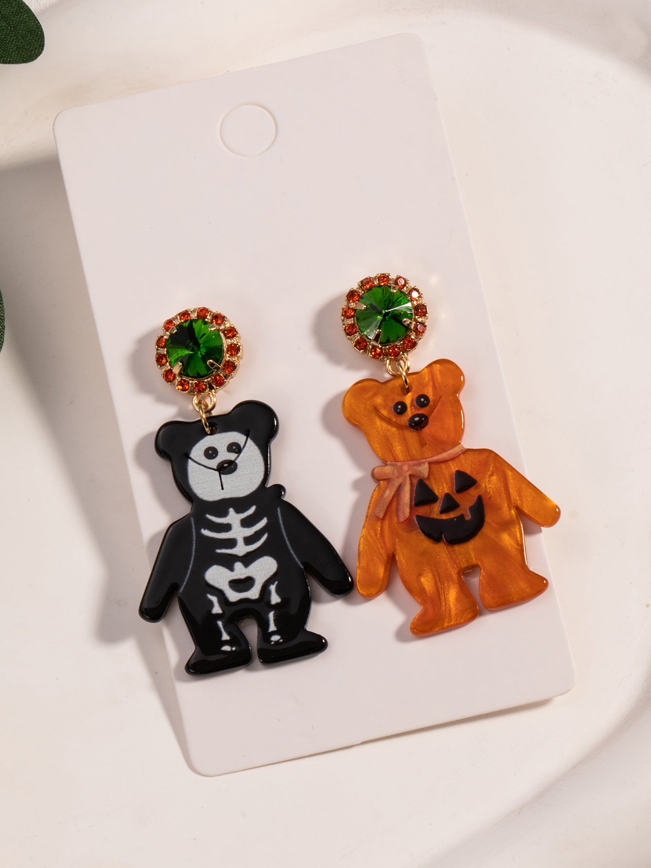 Wholesale Acrylic Cute  Funny Horror Ghost Bat Earrings