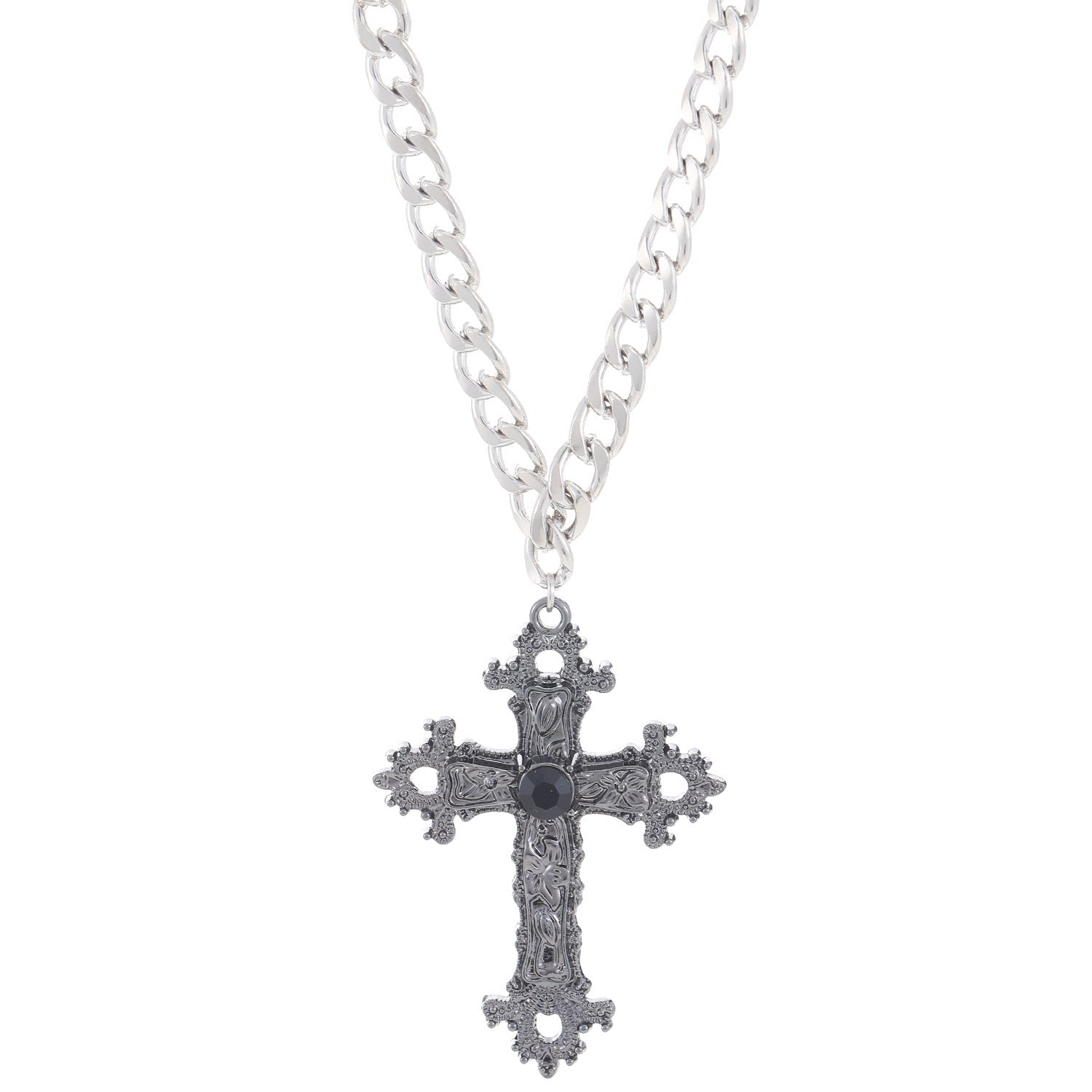 Wholesale Cross Pendant Necklace  Retro Gothic Punk Fashion  Necklace