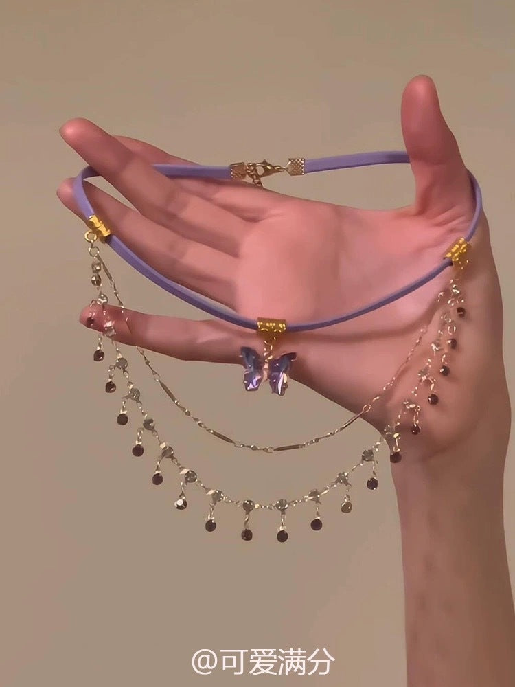 Wholesale  Color Shell Peach Heart Necklace