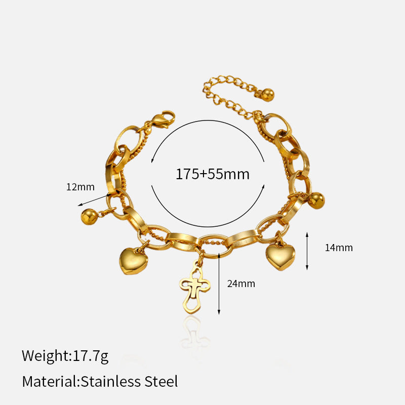 Wholesale gold-plated stainless steel bracelet