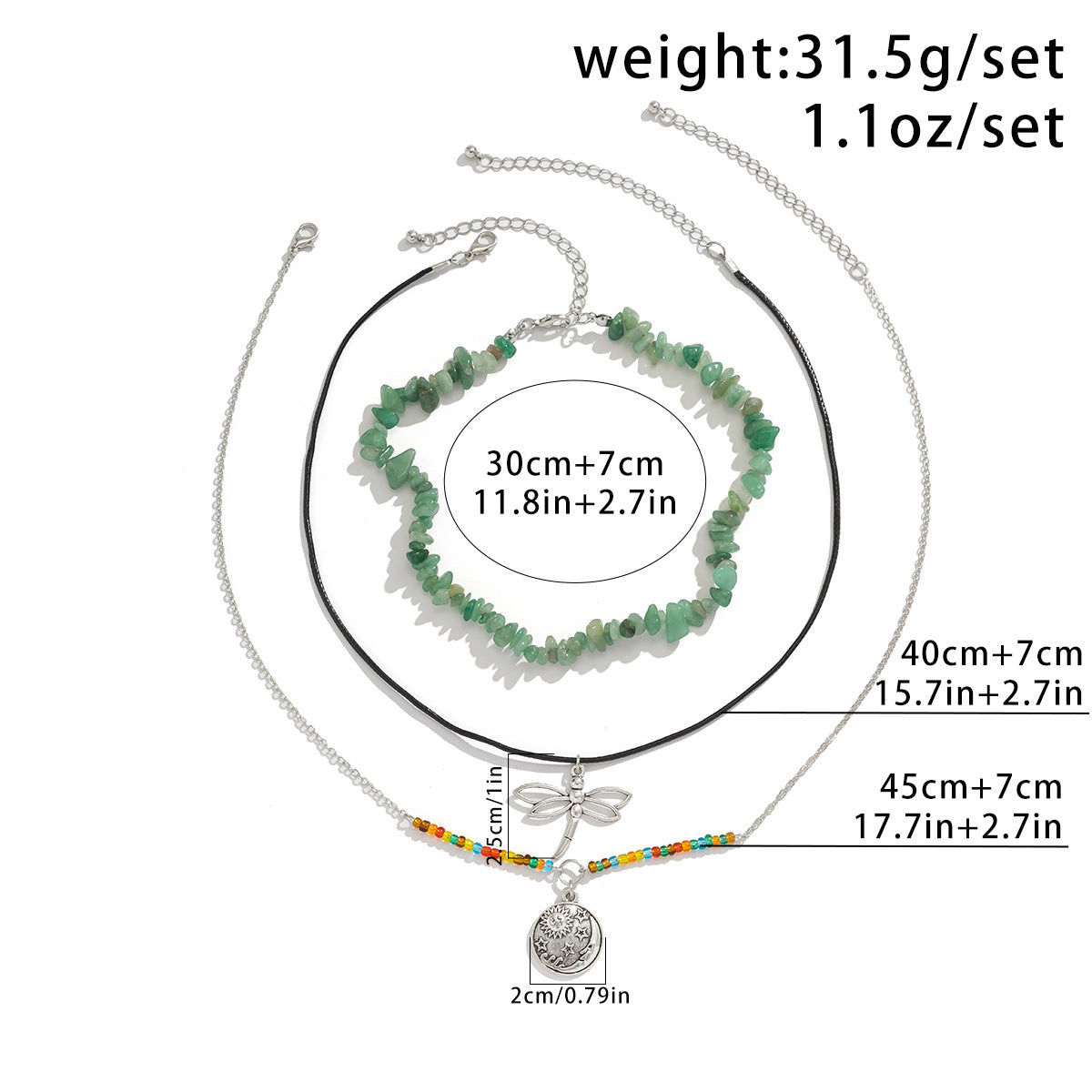 Wholesale Irregular Gravel Necklace Multi-layer Necklaces ACC-NE-DN022