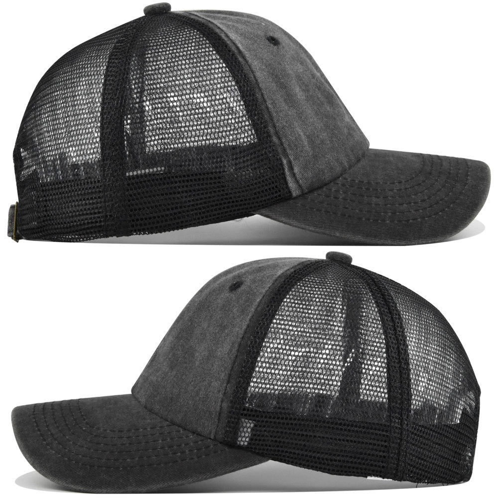Wholesale Vintage Washed Cotton Breathable Mesh Sun Protection Baseball Cap Fashion Accessory Gift