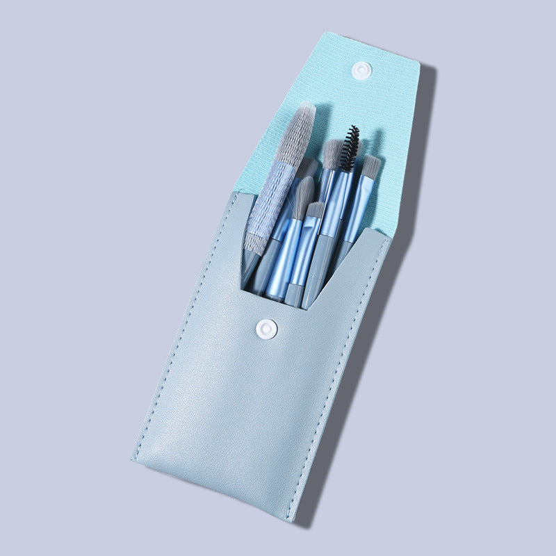 Wholesale Portable Mini Version 8-piece Macaron Color Makeup Brush Set ACC-MB-LLS008