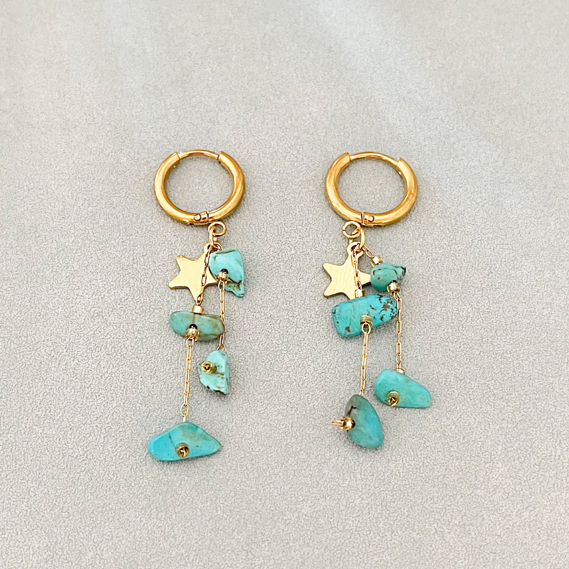 Wholesale Retro Style Beaded Tassel Long Earrings