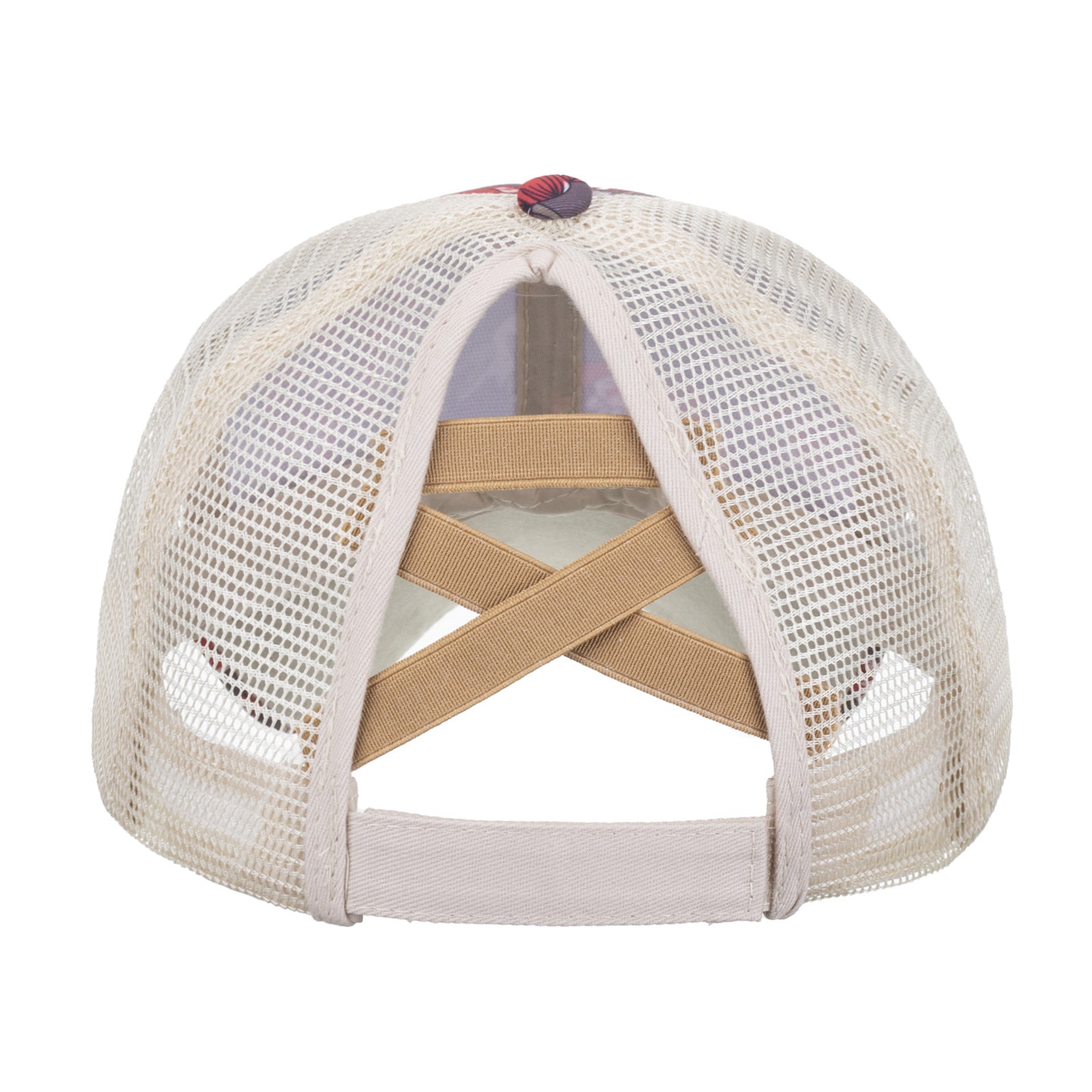 Wholesale Floral Cross Ponytail Cap Baseball Cap Hat ACC-HT-ZhongM003