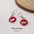 Wholesale Valentine's Day Diamond Red Oil Drop Lip Ear Hook Earrings