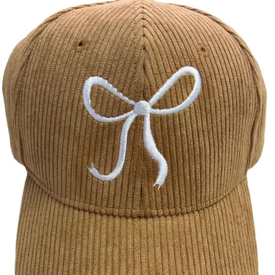 Wholesale  Corduroy Bow Baseball Cap
