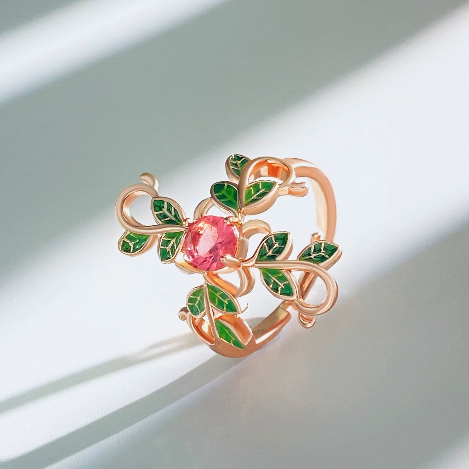 Wholesale Rose Flower Opening Ring