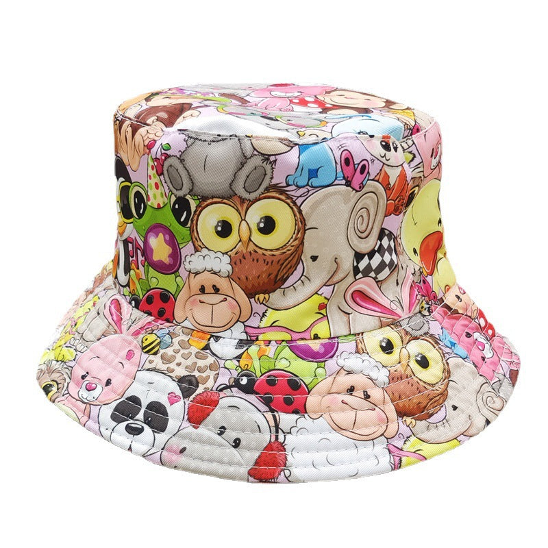 Wholesale  fish printed fisherman hat bucket hat