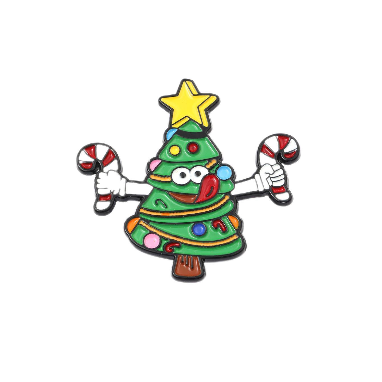 Wholesale Christmas cartoon brooch gift