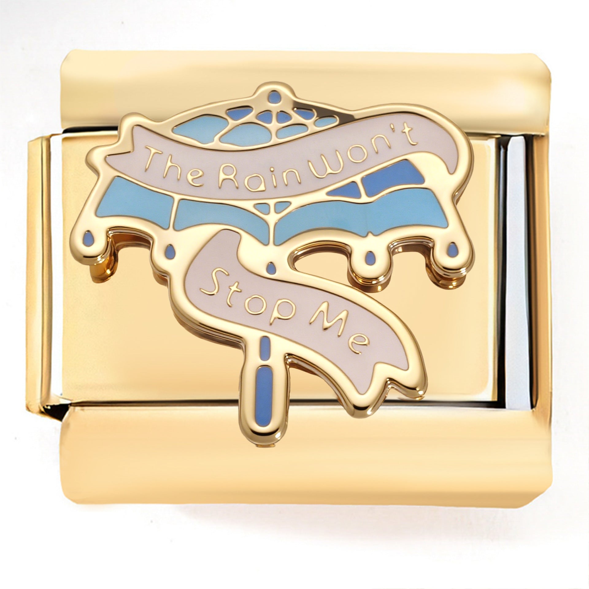 Wholesale Italian Charm Bracelet 9mm DIY Gold-Plated Navigation  Creative Stainless Steel Composable Bracelet