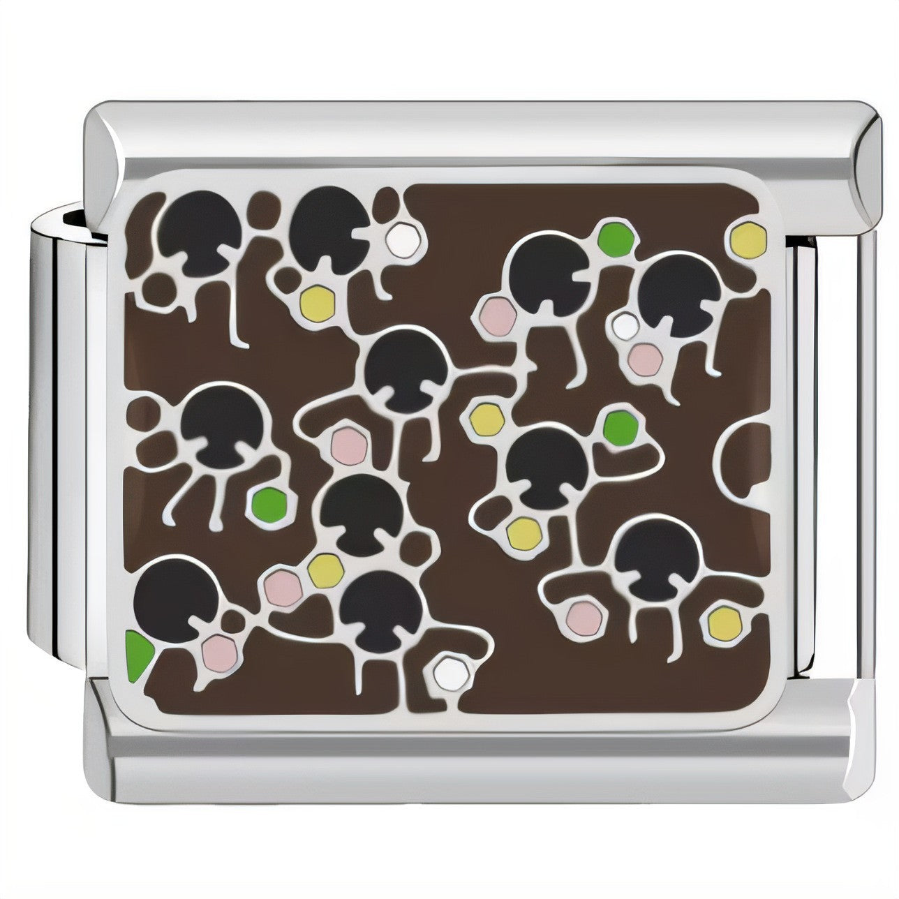 Wholesale  Italian Charm Bracelet 9mm DIY Cute Cartoon  Creative Stainless Steel Composable Bracelet