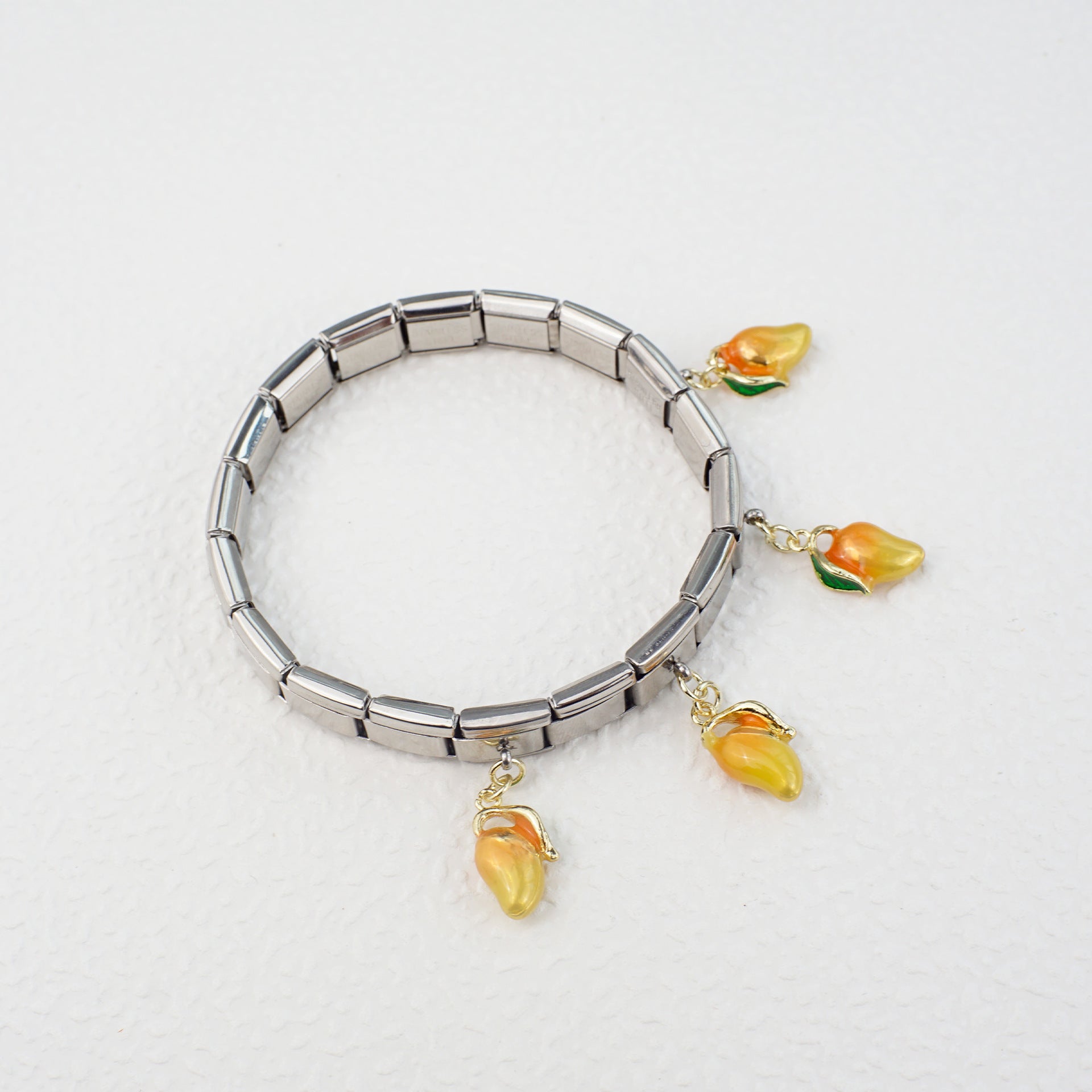 Wholesale 5pcs/   pack Single Section Creative Stainless Steel Composable Bracelet