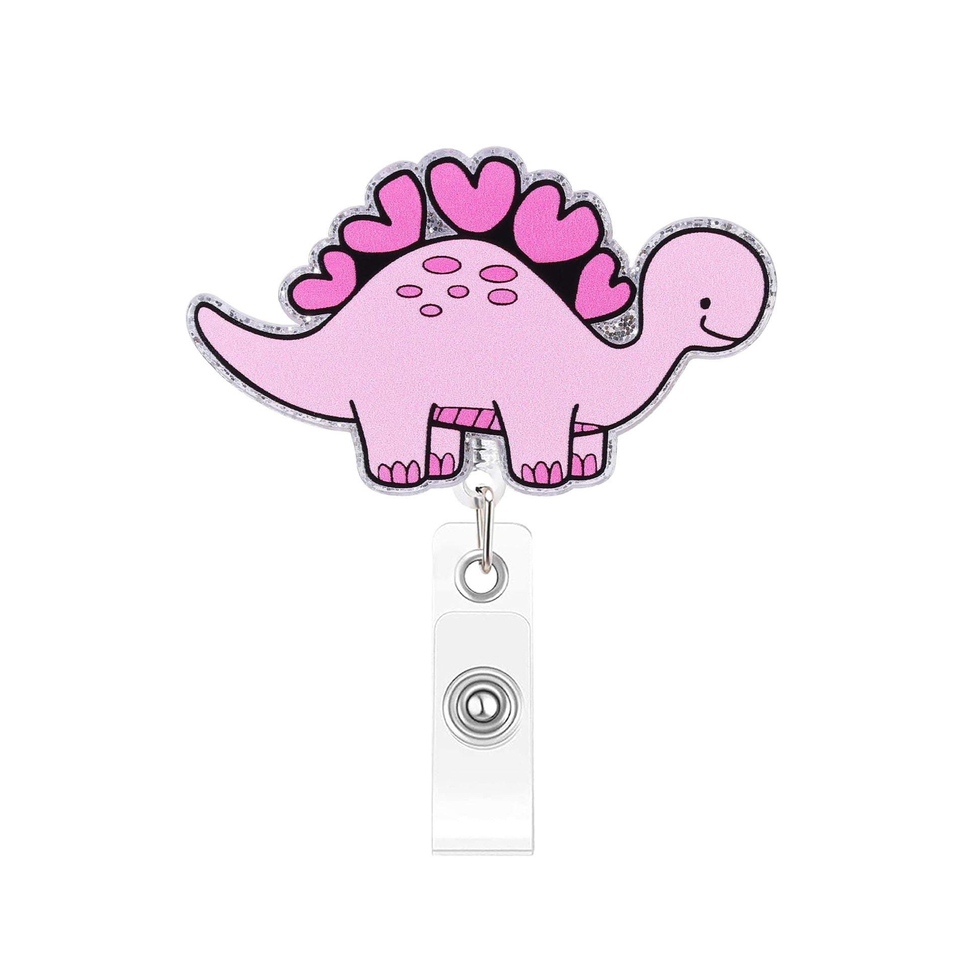 Wholesale Plastic Cartoon Animal Retractable Badge Holder Fun ID Card Holder Easy-Pull Buckle Fashion Accessory for Resale