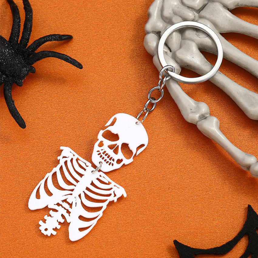 Wholesale Funny Ghost Dark Skull Halloween Keychain ACC-KC-RongRui018