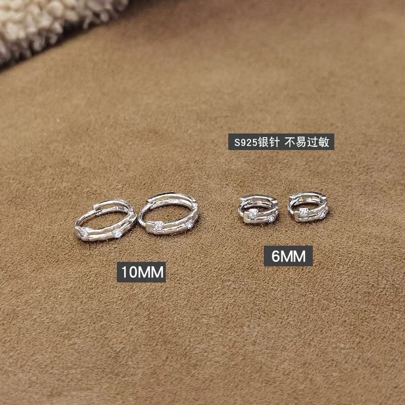 Wholesale ear bone stud silver earrings