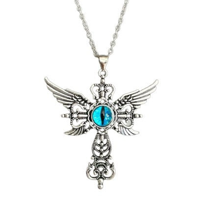 Wholesale Vintage Dark Heart Hollow Cross Pendant Alloy DIY Decorative Accessory