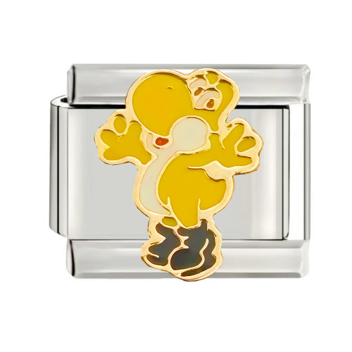 Wholesale  Italian Charm Starter Bracelets DIY square Single Section Creative Stainless Steel Composable Bracelet