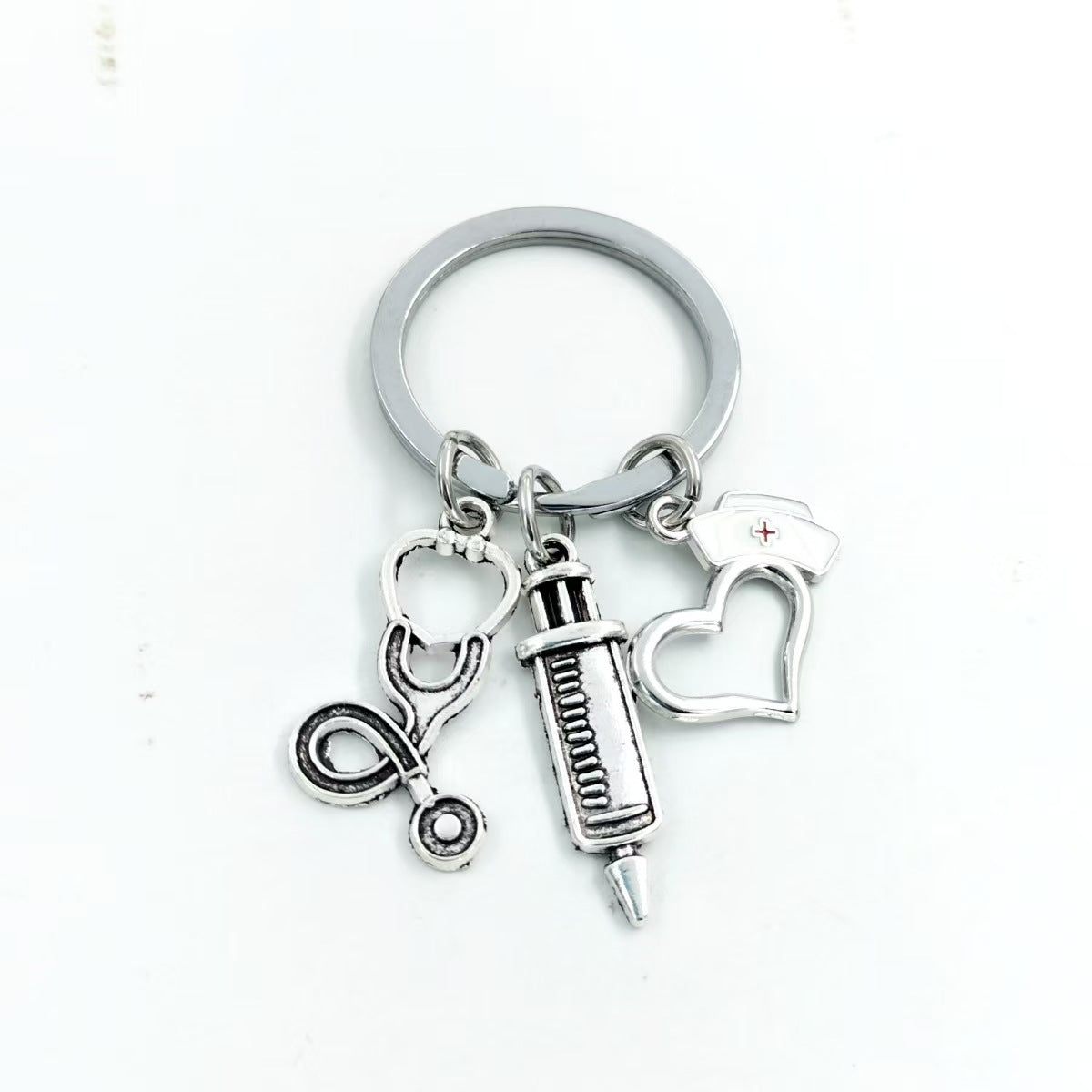 Wholesale Mask Keychain Syringe Syringe Stethoscope Keychain