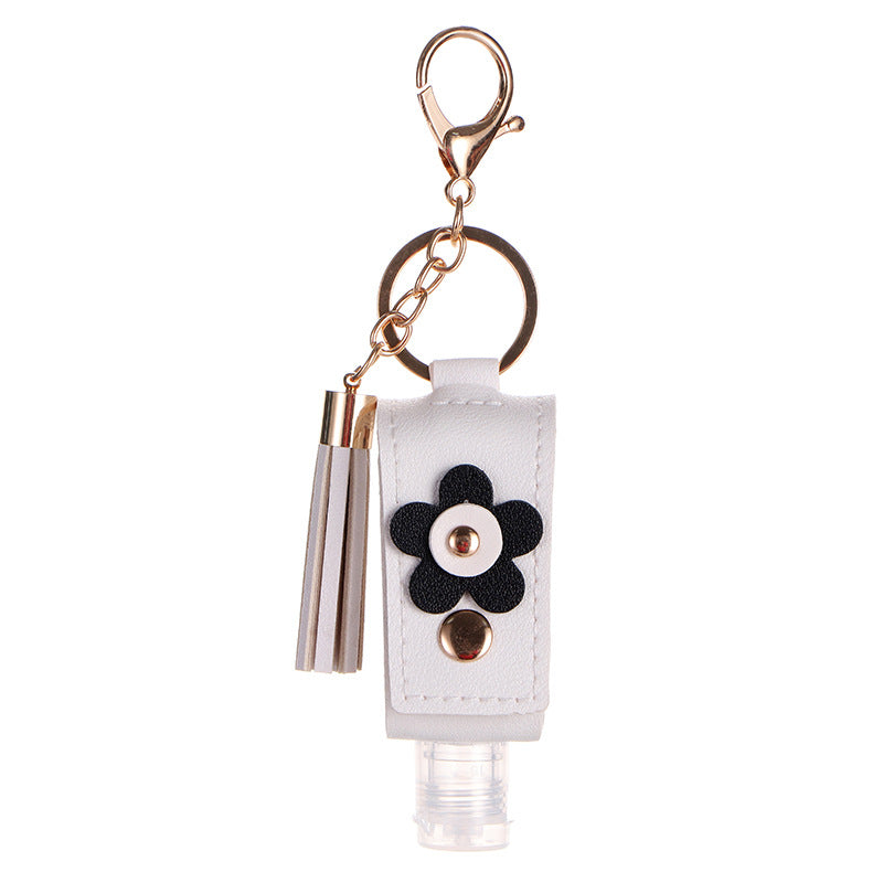 Wholesale Toner sub-bottle vintage leather case portable sub-bottle storage keychain