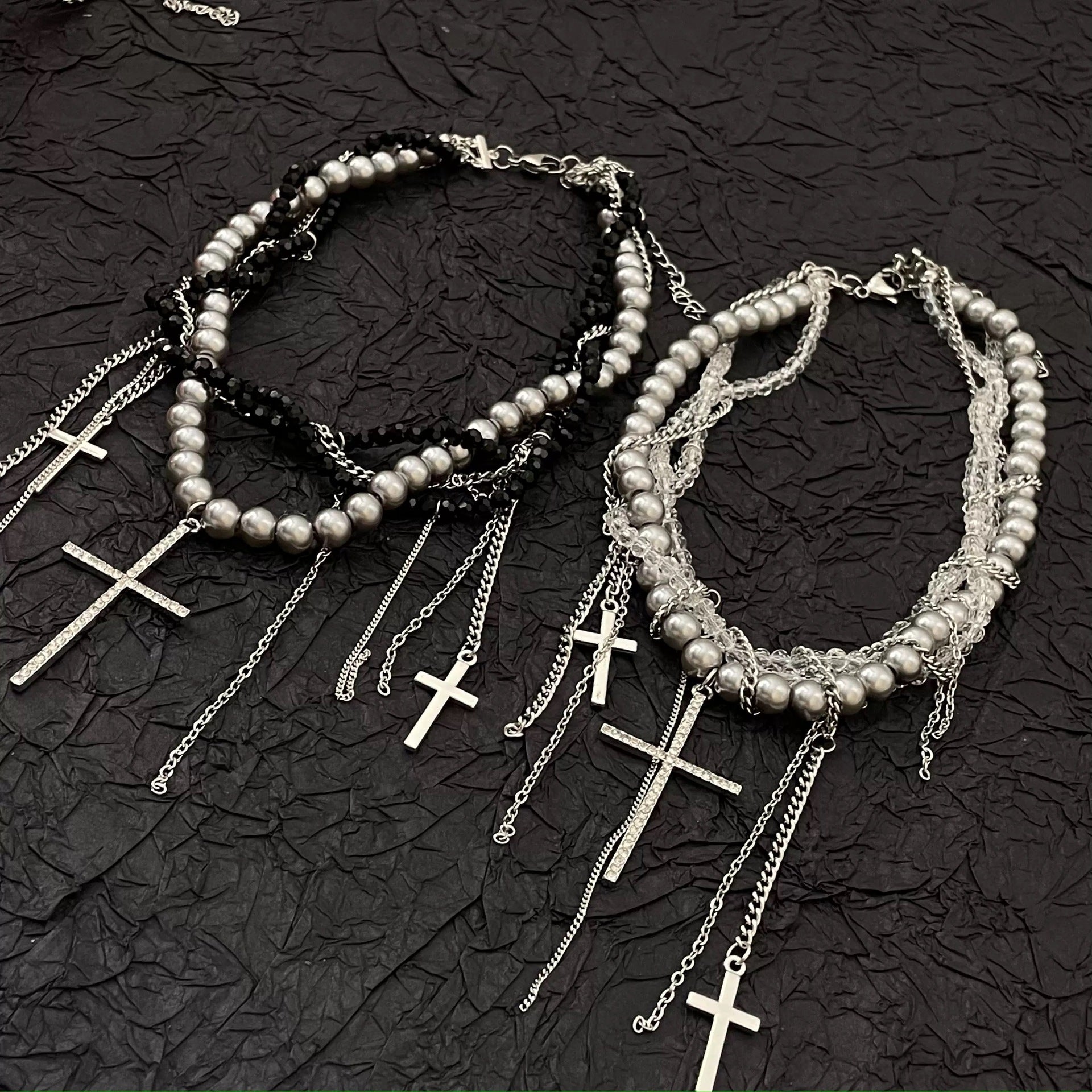 Wholesale Beaded Necklace Cross Winding  Necklace