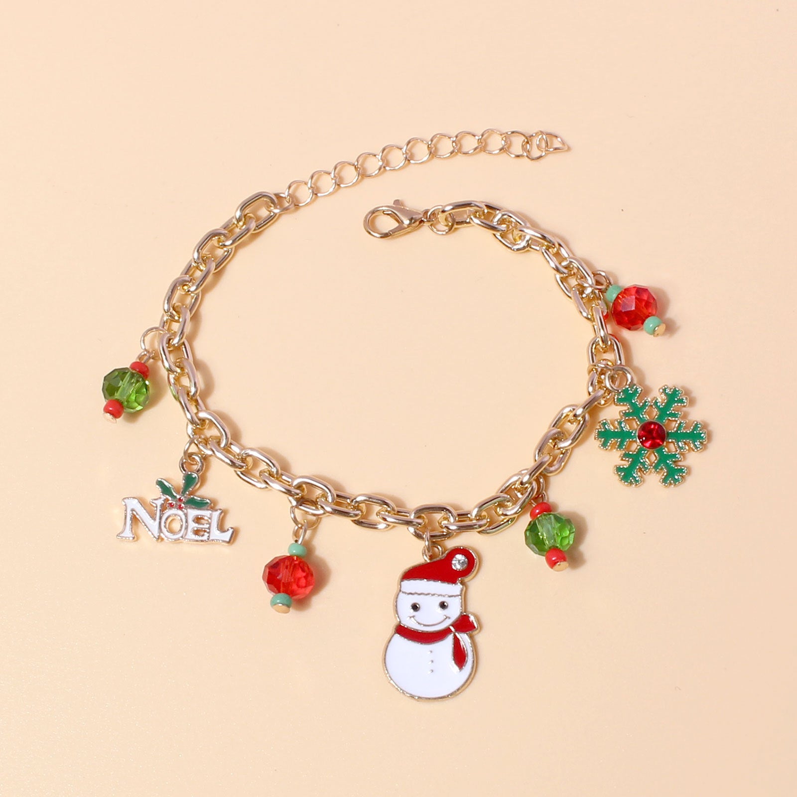 Wholesale Christmas Elk Socks Snowman Christmas Tree Bracelet ACC-BT-Tengc005