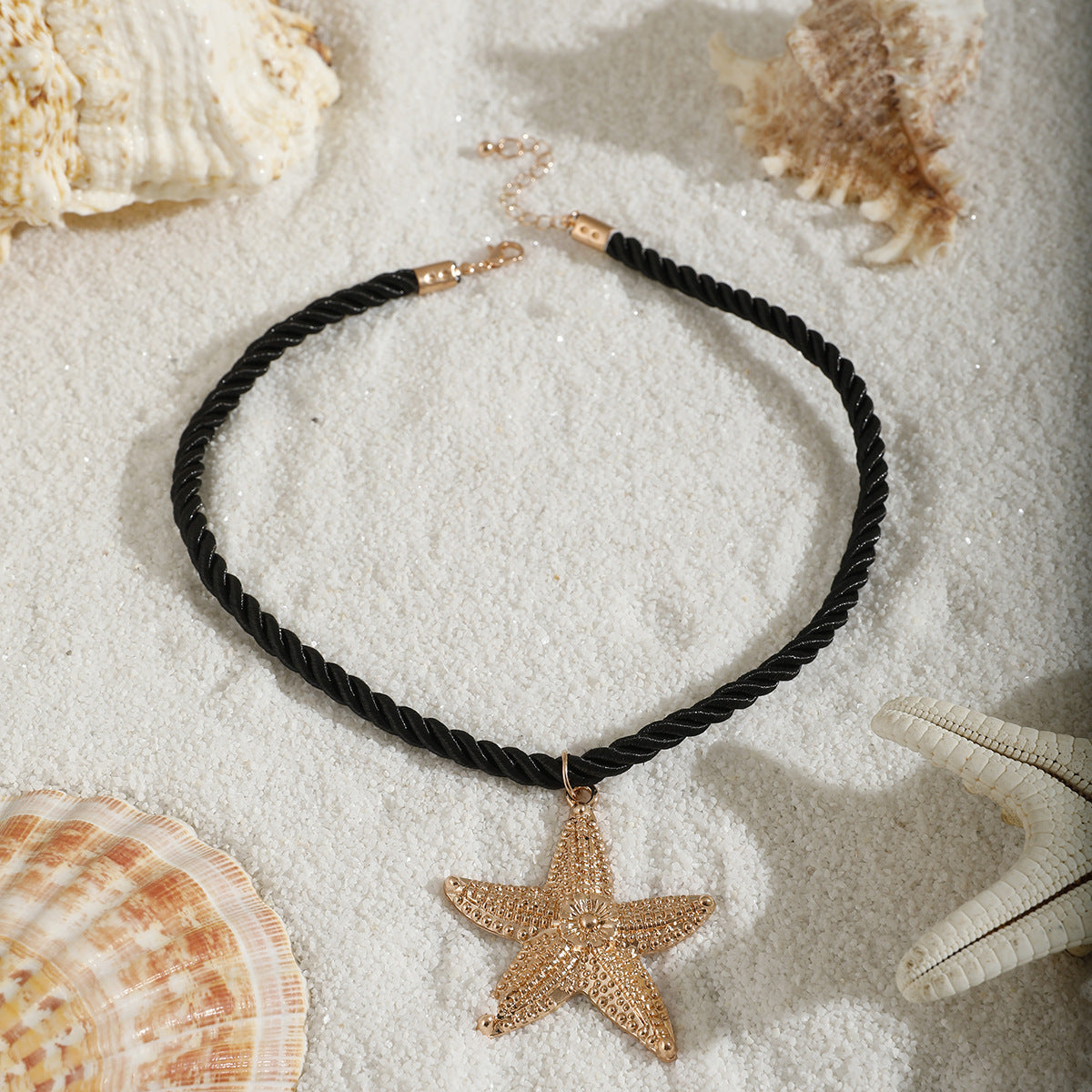 Wholesale  Metal Ocean Style Starfish Pendant Necklace