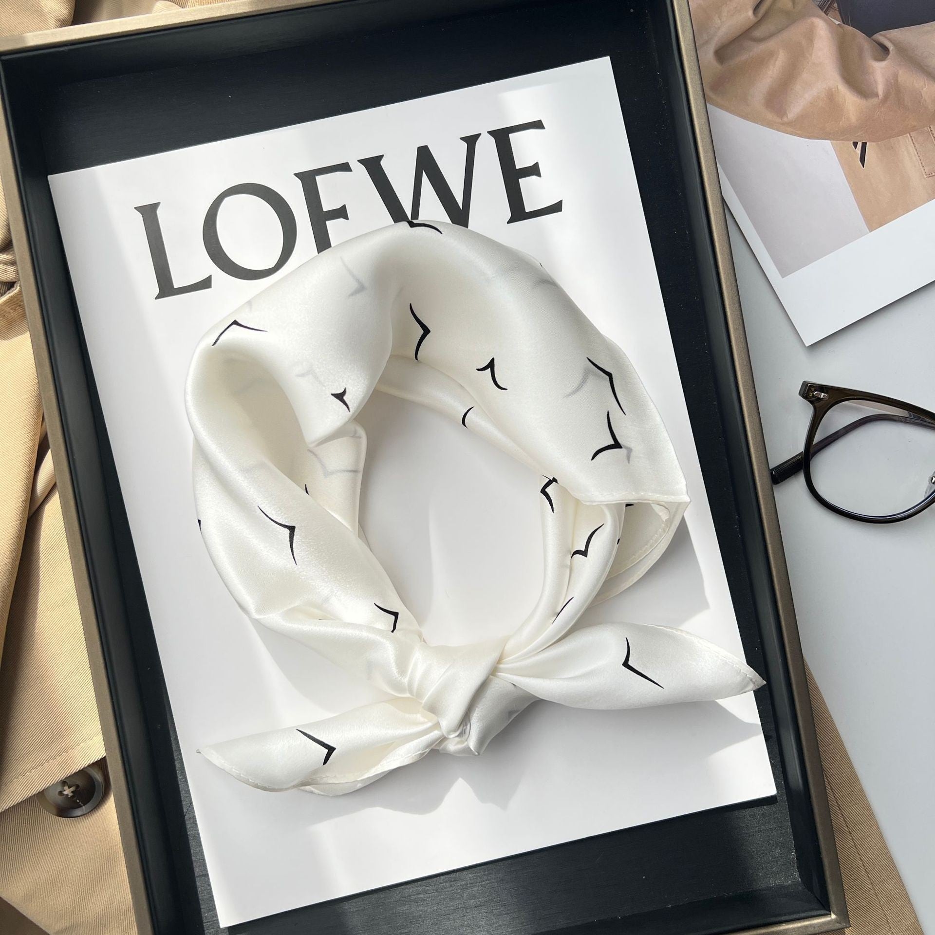 Wholesale versatile high-grade  Silk f 53* 53cm Large Square  Scarf