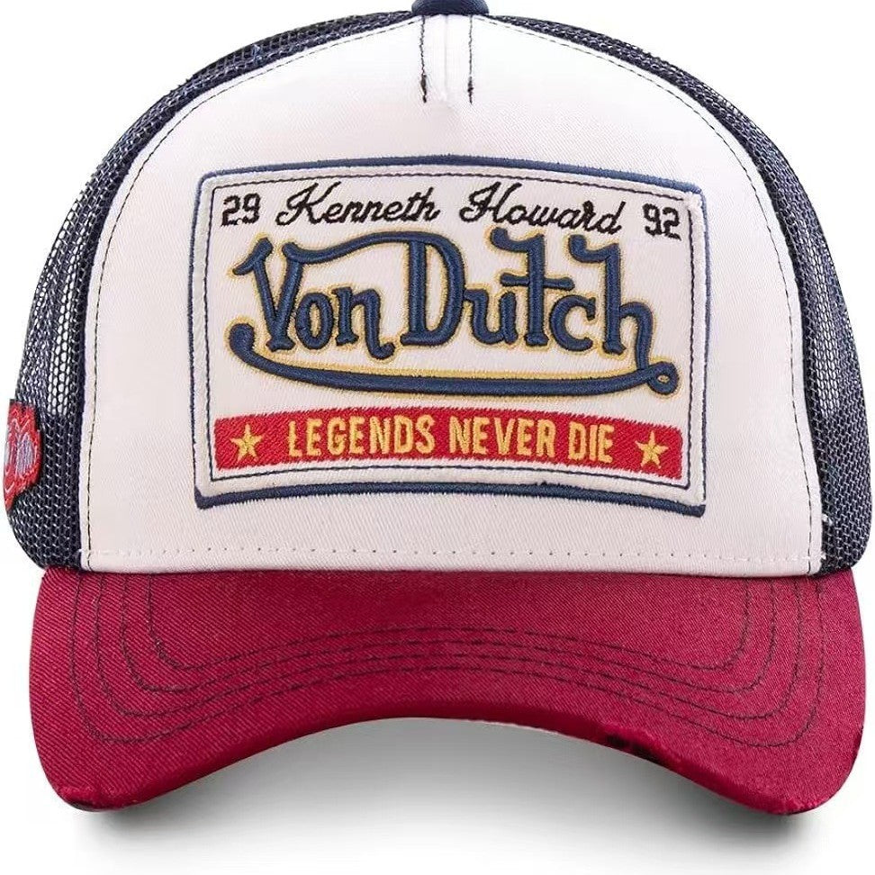 Wholesale Cheetah Print Embroidered Mesh Trucker Cap Red Sun Protection Baseball Hat Trendy Gift Resale