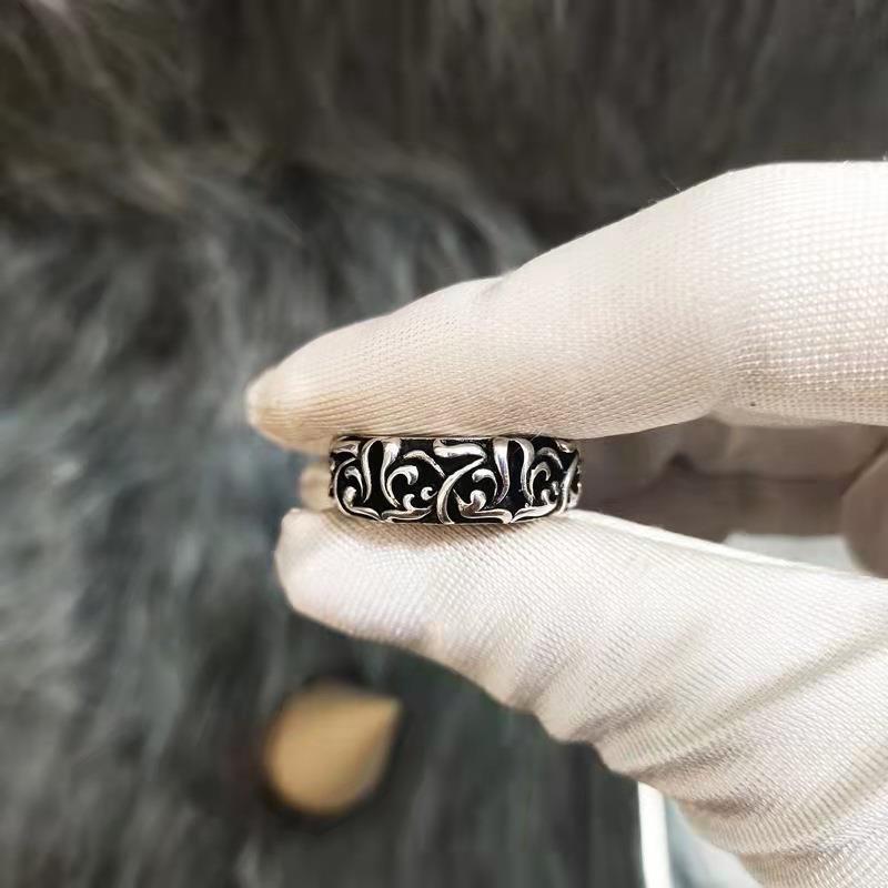 Wholesale Cross Sterling Silver Rings ACC-RS-YuMei009