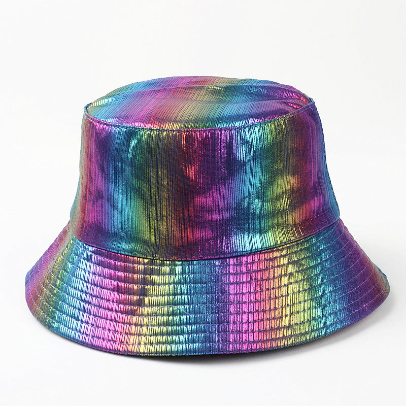 Wholesale  PU Leather Color Fisherman Hat Bucket Hat