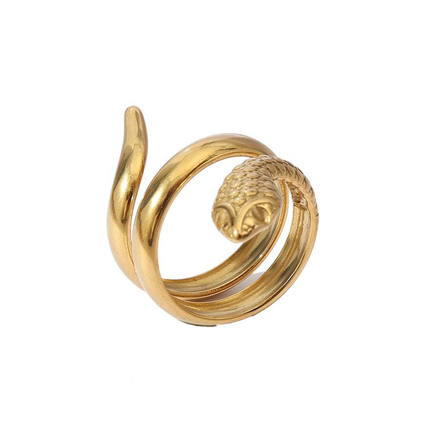 Wholesale Vintage Stainless Steel Ring 18k Gold Plated Tree of Life Rings ACC-RS-MuC018