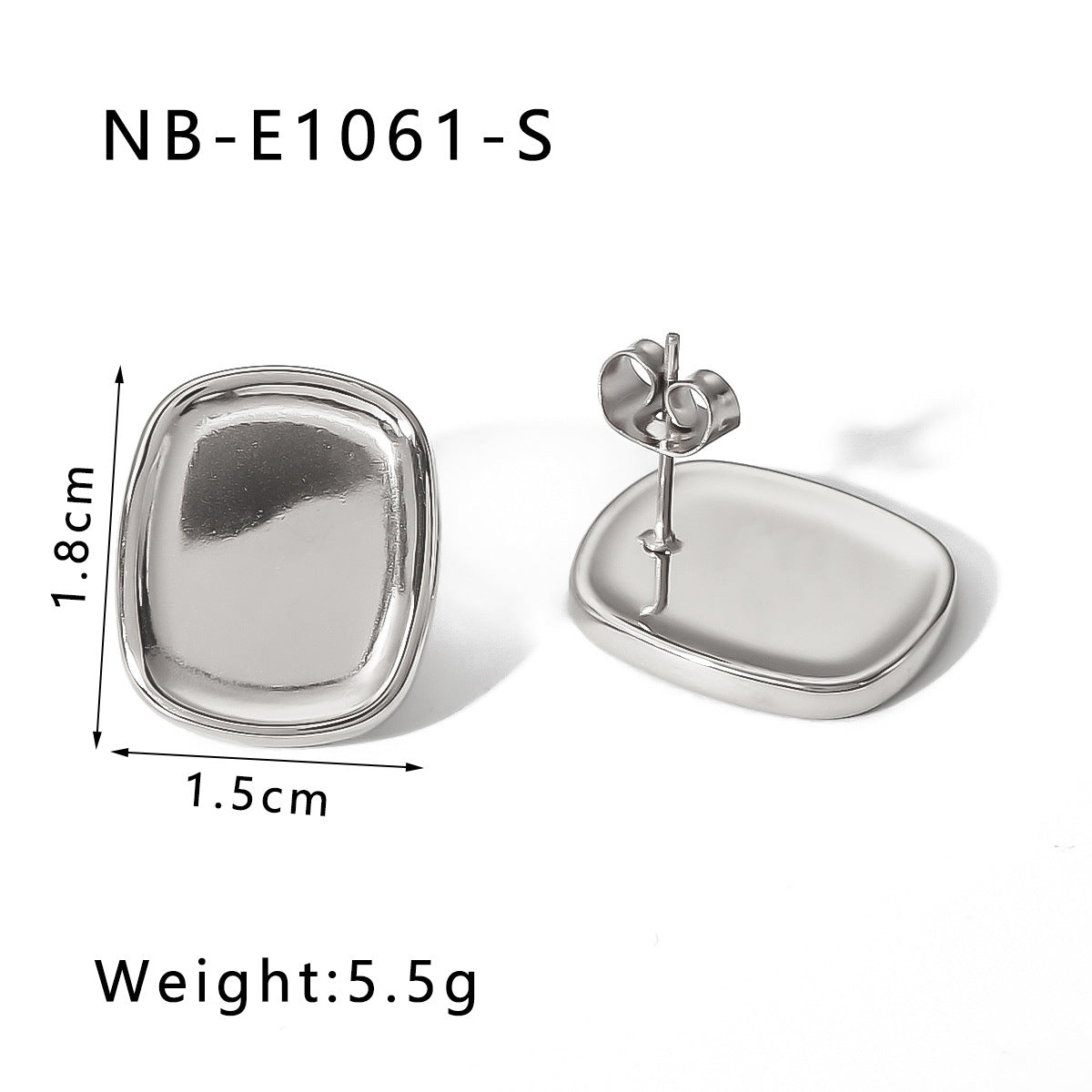 Boucles d'oreilles creuses en forme de C en gros de 18 km boucles d'oreilles géométriques rétro