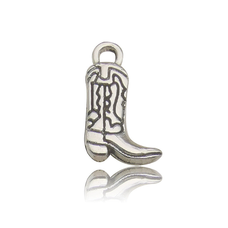 Wholesale Alloy Western Cowboy Series Gun Boots Bracelet Necklace Pendant Accessories