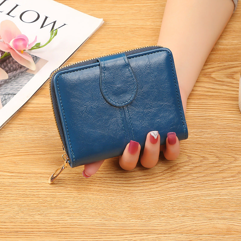 Wholesale  Short Card Bag Soft Leather Wallet