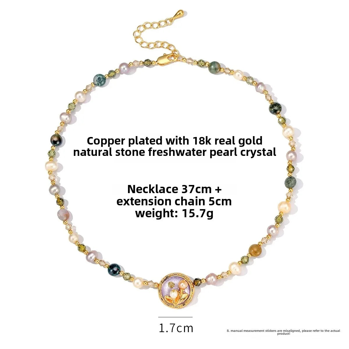 Wholesale Oil Painting Style Pendant Necklace