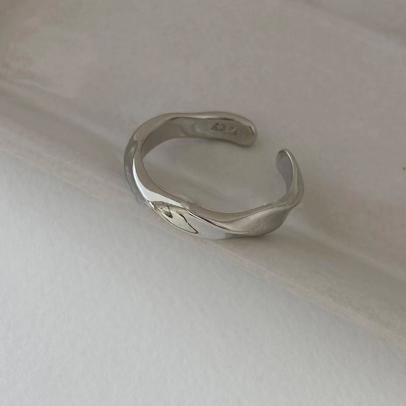 Wholesale Silver Color Ring Three-piece Set Simple Elegant All-match Finger Ring