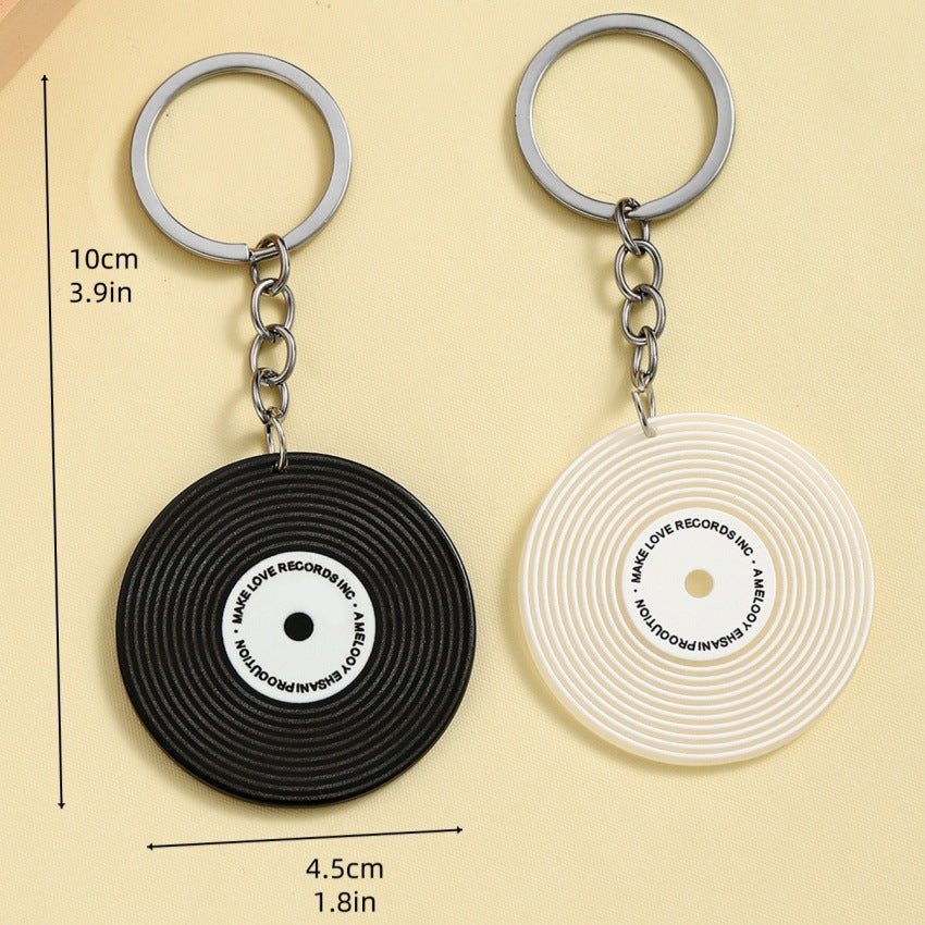 Wholesale Vinyl music festival keychain