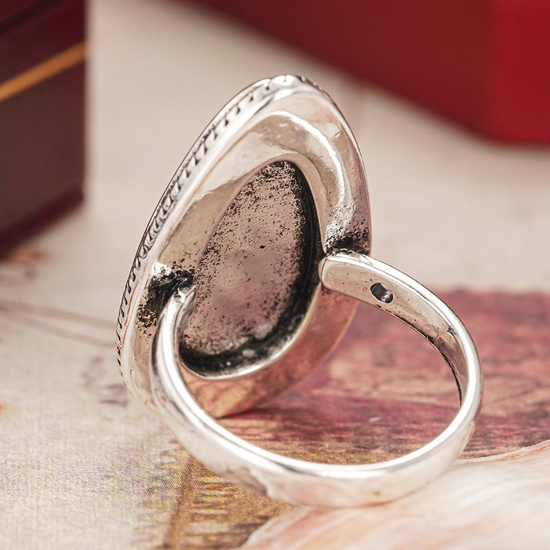 WholesaleColorful Texture New Hot-Selling Rings for Women,  Retro Exaggerated Simple Personalized Women' s Rings