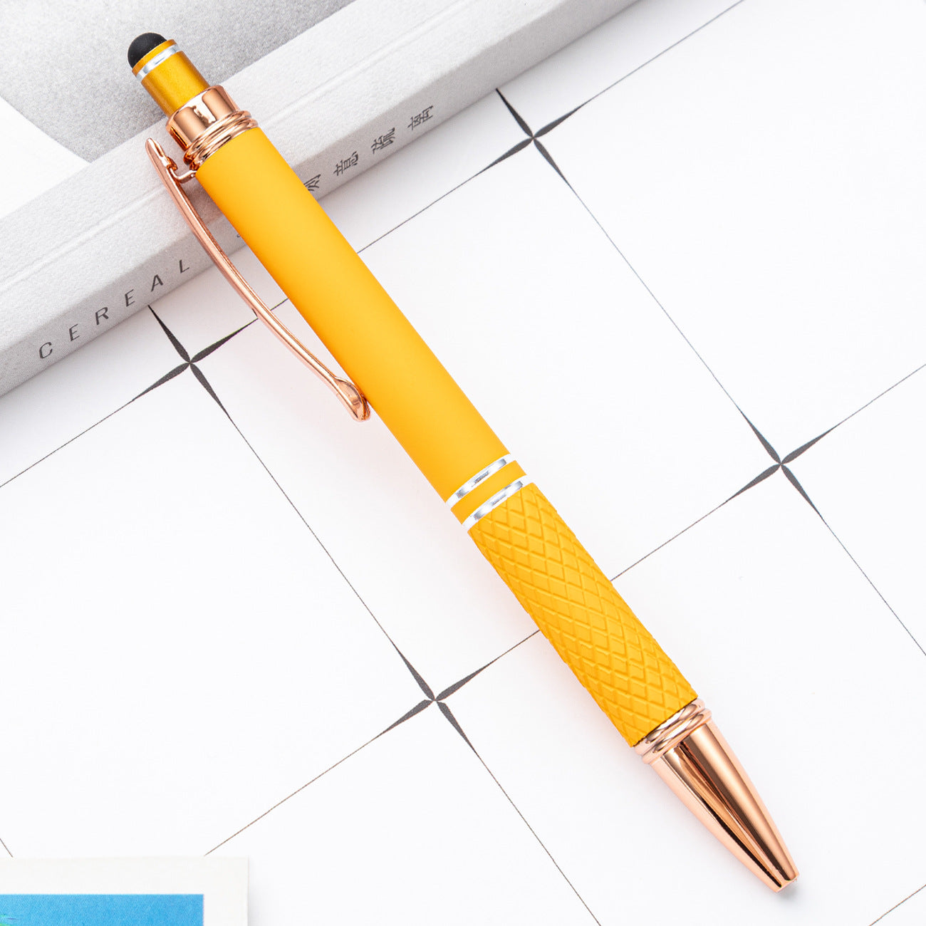 Wholesale writing stationery multi-color metal ballpoint pens