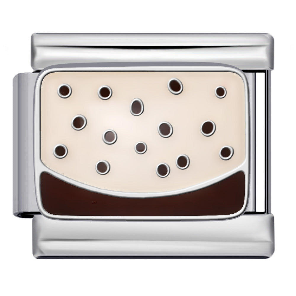 Wholesale 5pcs Italian Charm Bracelet 9mm DIY Splicing Cute Creative Stainless Steel Composable Bracelet