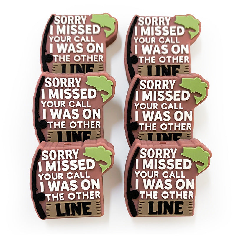 Wholesale 10pcs Creative Fishing Silicone Focus Beads DIY Accessories Focal Beads ACC-BDS-WDX228