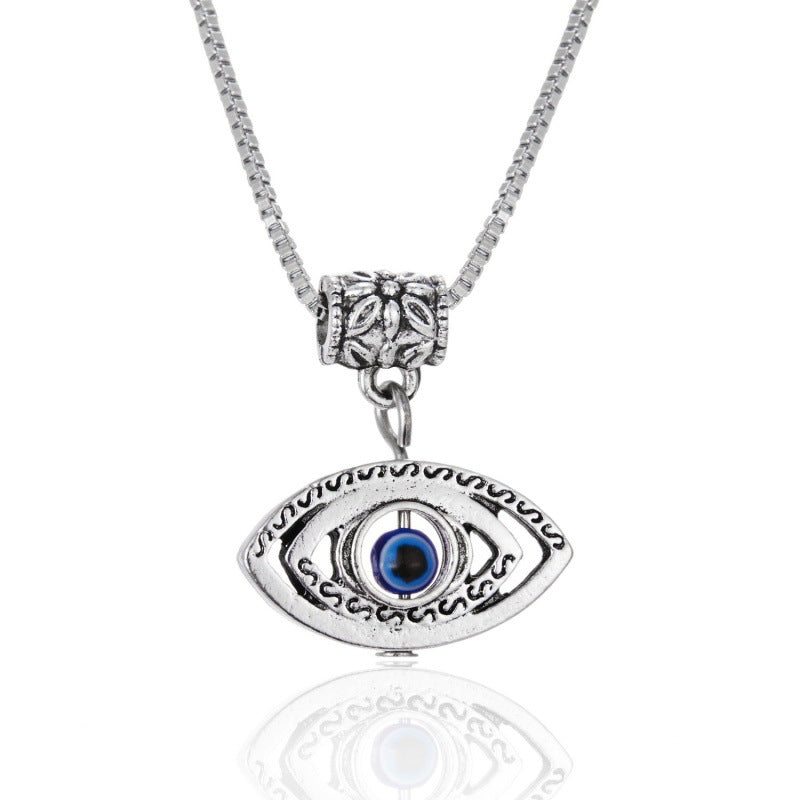 Wholesale  butterfly turtle hollow blue eyes squint animal pendant  necklace