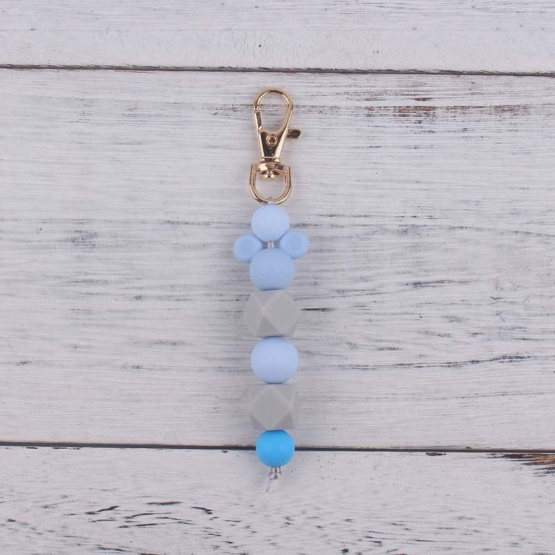 Wholesale Cartoon Animal Teething Bead Bracelet Buckle Keychains