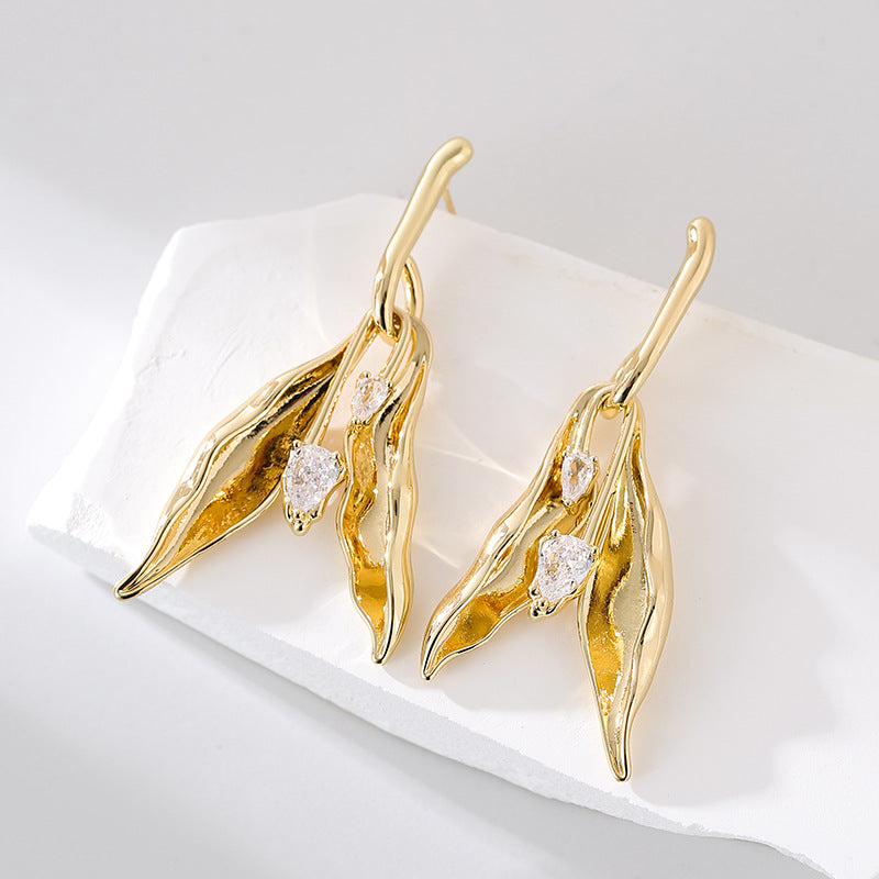 Wholesale flower earrings exaggerated earrings