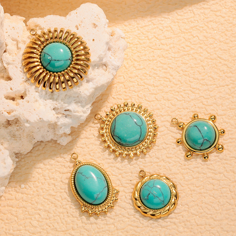 Wholesale sunflower  sweater chain Pendant